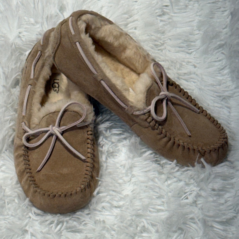 UGG Tan Suede Slippers
